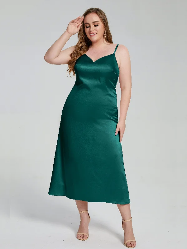 Harley Spaghetti Straps Plus Size Bridesmaid Dresses