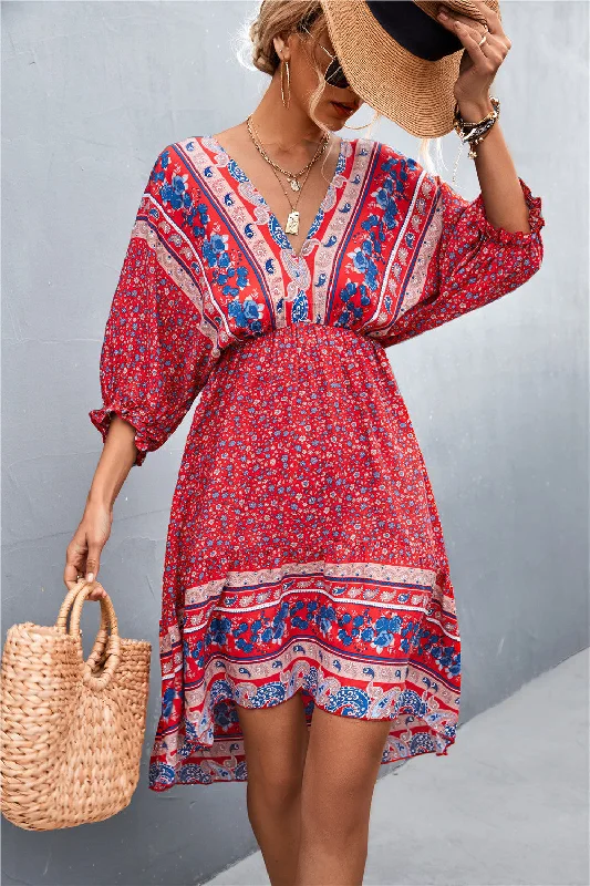 Maximus Printed Button Down Dress